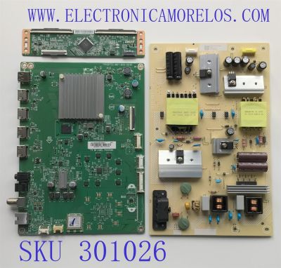 KIT DE TARJETAS PARA TV VIZIO / MAIN XLCB02K030 / 715GB722-M01-004D / FUENTE ADTVK1811ABM / 715GB897-P01-000-003S / T-CON CV500U3-T03 / E3CCBB5000D / PANEL TPT500WR-U3T03.DJ REV:S01U / DISPLAY CV500U3-T03 REV:01 / MODELOS M50Q7-J01 LTYHG7KX	